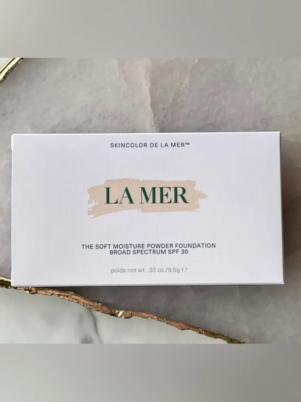 43 Caramel ~ La Mer The Soft Moisture Powder Foundation SPF30 9.5g SEALED RARE